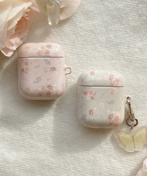 [Romantic Mood] Cottage Flower Glossy Airpods Case