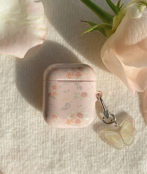 [Romantic Mood] Cottage Flower Glossy Airpods Case