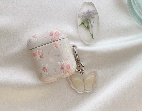 [Romantic Mood] Cottage Flower Glossy Airpods Case