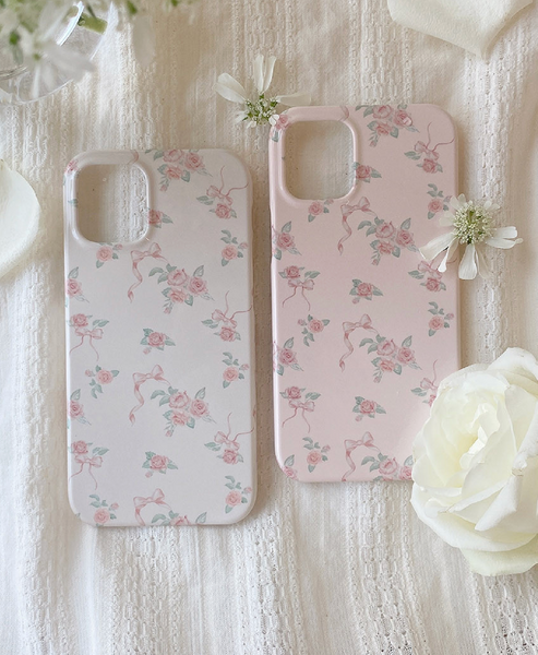 [Romantic Mood] Ribbon Collection Glossy Hard Case