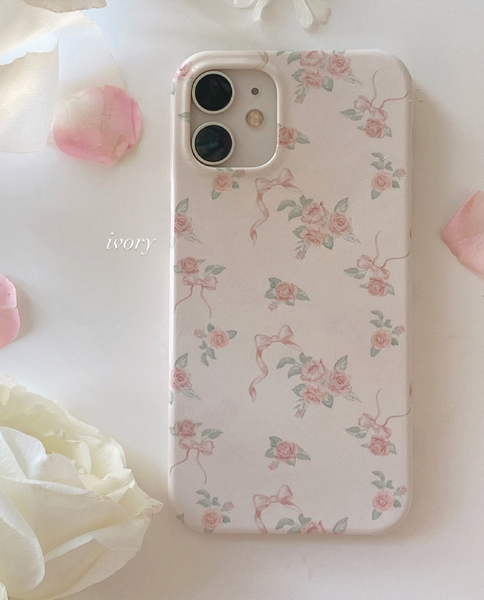 [Romantic Mood] Ribbon Collection Glossy Hard Case