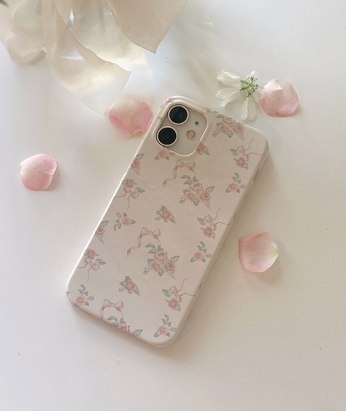 [Romantic Mood] Ribbon Collection Glossy Hard Case