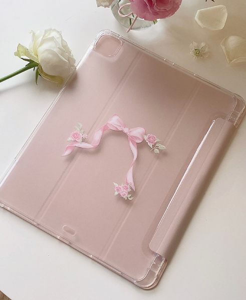 [Romantic Mood] Ribbon Collection Cover Ipad Case