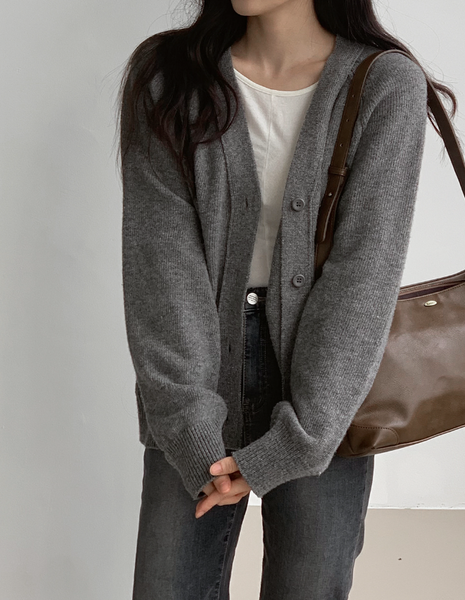 [SLOWAND] # SLOWMADE Memory Loose Fit Wool Cardigan