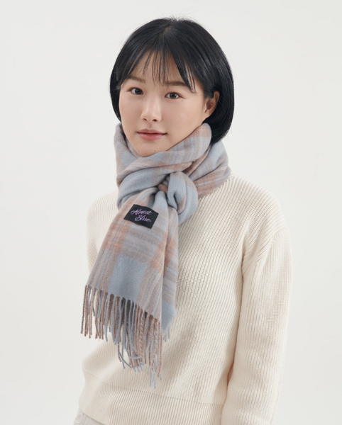 [Almost Blue] BLUSH CHECK MUFFLER (9Colours)