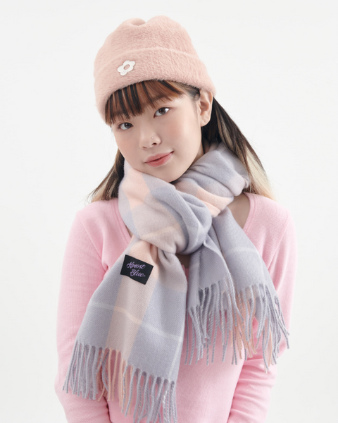 [Almost Blue] BLUSH CHECK MUFFLER (9Colours)