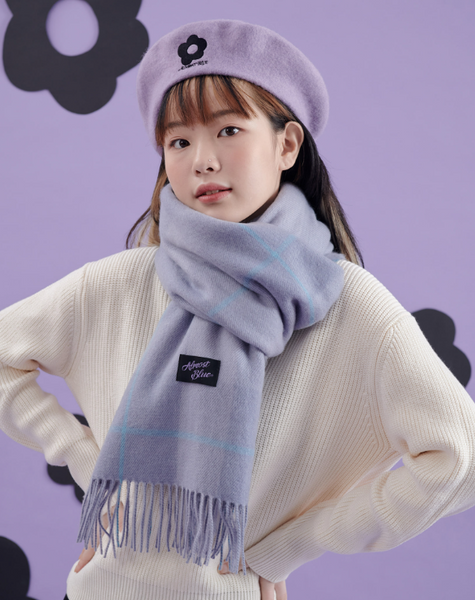 [Almost Blue] BLUSH CHECK MUFFLER (9Colours)