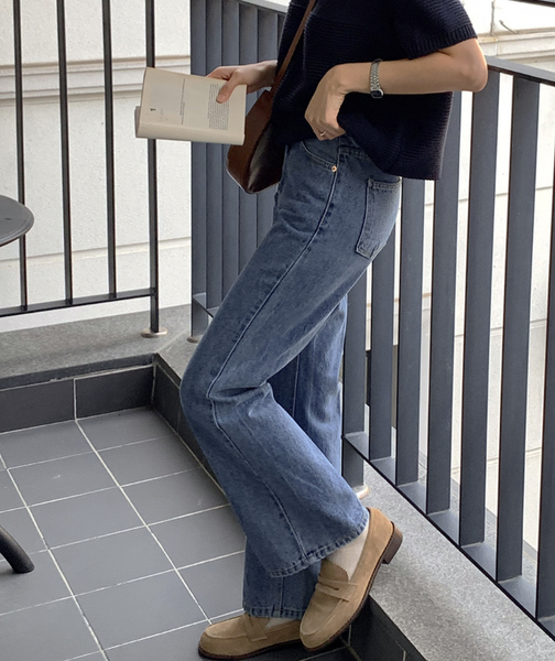 [FROM HEAD TO TOE] Straight Bootcut Denim Pants