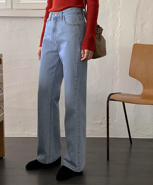 [FROM HEAD TO TOE] Straight Bootcut Denim Pants