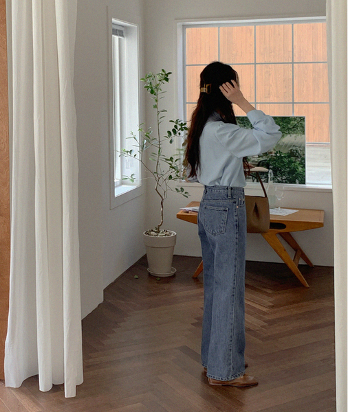 [FROM HEAD TO TOE] Straight Bootcut Denim Pants