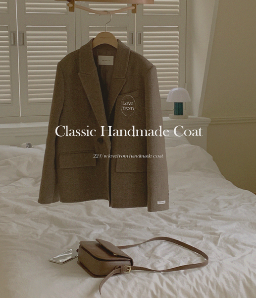 [FROM HEAD TO TOE] *Love From* Classic Double Button Handmade Jacket (Wool 80%)