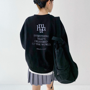 [muahmuah] Signature Back Point Sweatshirt