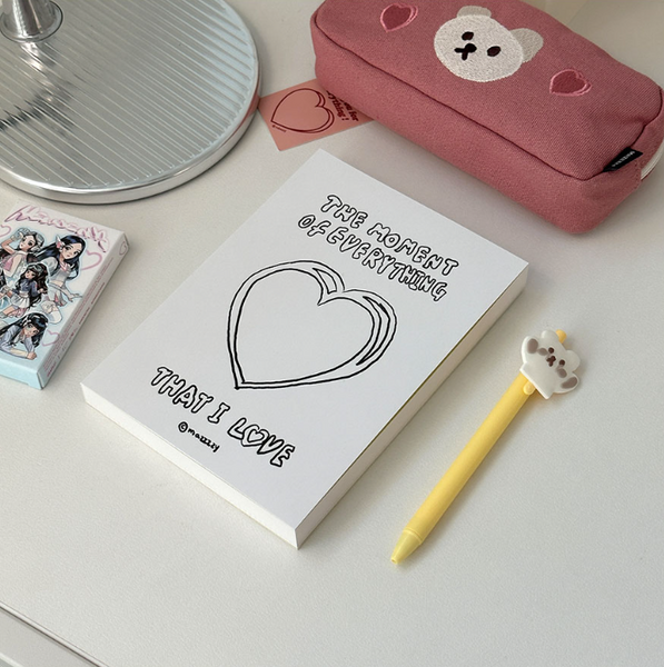 [MAZZZZY] Everything Diary (heart / white)