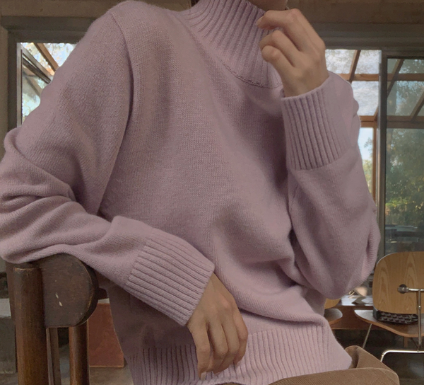 [SLOWAND] # SLOWMADE Winter Mood Half Neck Turtleneck Knitwear