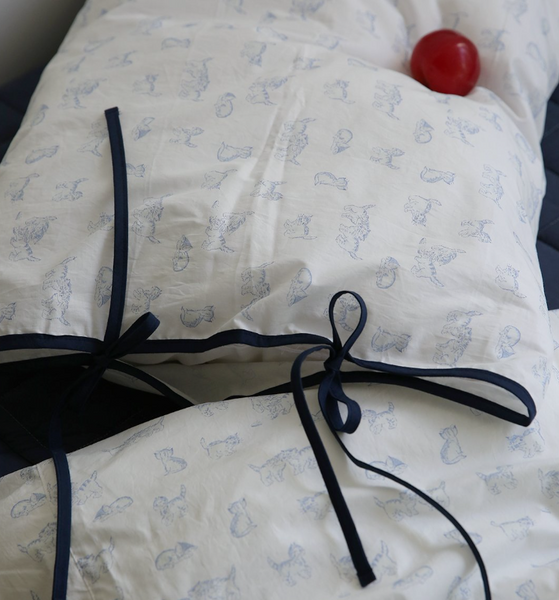 [MAISON DE ROOM ROOM] String Ribbon Pillow Cover