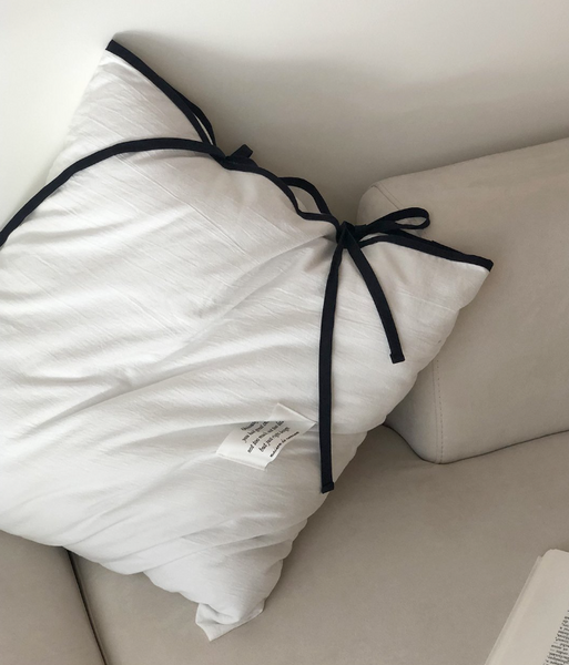 [MAISON DE ROOM ROOM] String Ribbon Pillow Cover