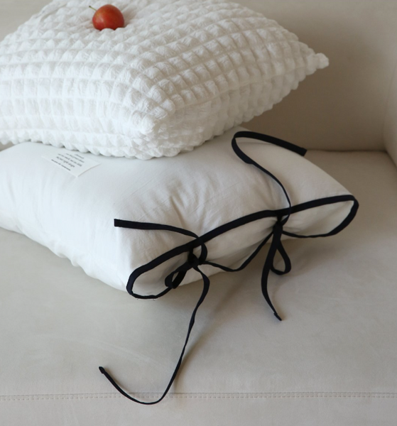 [MAISON DE ROOM ROOM] String Ribbon Pillow Cover