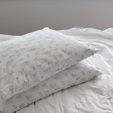 [Avofofo] Cat Cotton Pillow Cover (50x70cm)