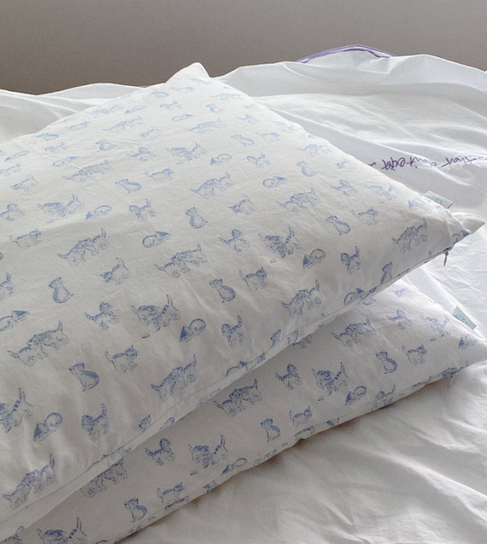 [Avofofo] Cat Cotton Pillow Cover (50x70cm)