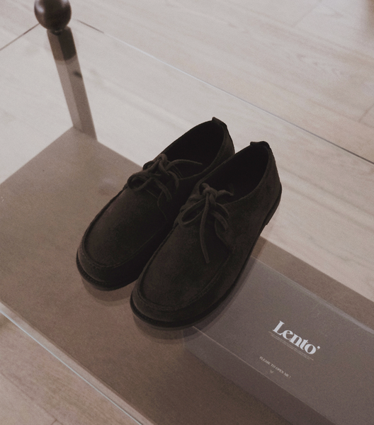 [SLOWAND] # LENTO Mocca Suede Shoes (PRE-ORDER)