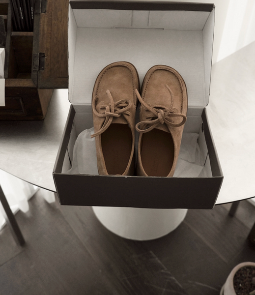 [SLOWAND] # LENTO Mocca Suede Shoes (PRE-ORDER)