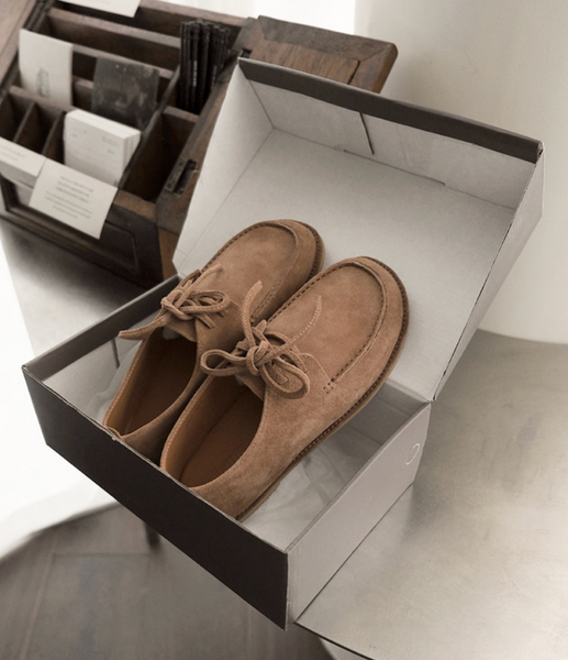 [SLOWAND] # LENTO Mocca Suede Shoes (PRE-ORDER)