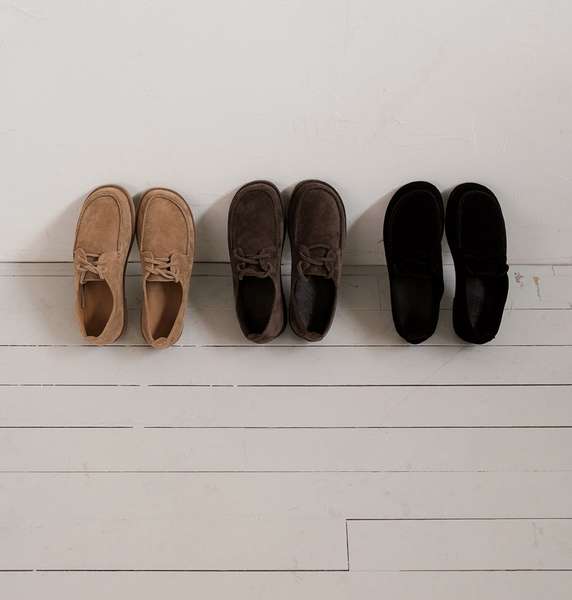 [SLOWAND] # LENTO Mocca Suede Shoes (PRE-ORDER)