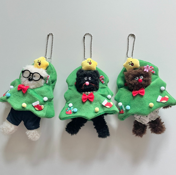 Gromit Keyring Deco Items - Christmas Tree