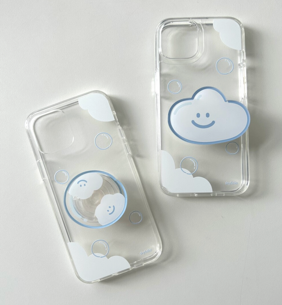 [skyfolio] Round Bubble Jelly Hard Phone Case