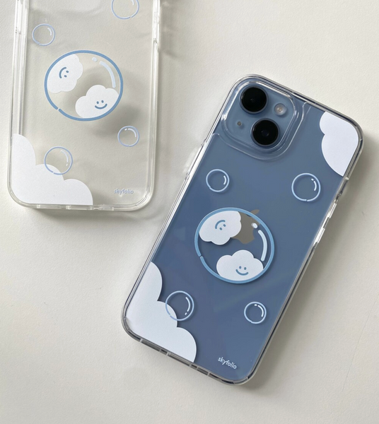 [skyfolio] Round Bubble Jelly Hard Phone Case