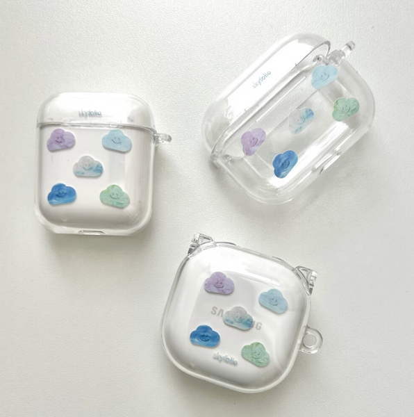 [skyfolio] Upcycle Pattern Clear AirPods Case