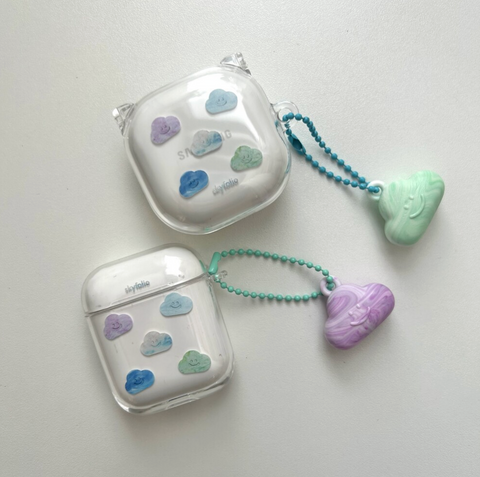 [skyfolio] Upcycle Pattern Clear AirPods Case