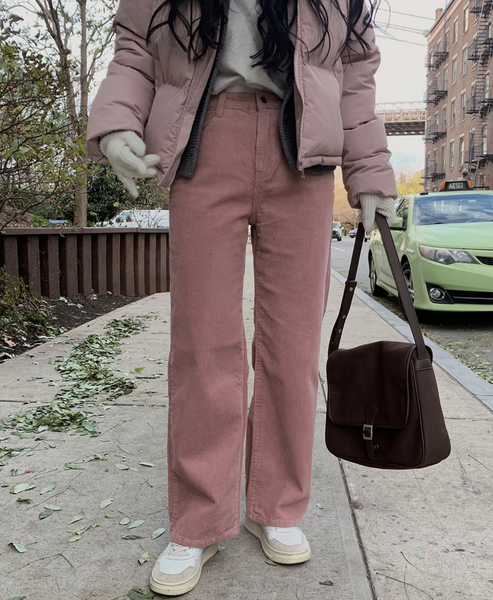 [SLOWAND] # SLOWMADE Today Corduroy Wide Pants (+Long ver)