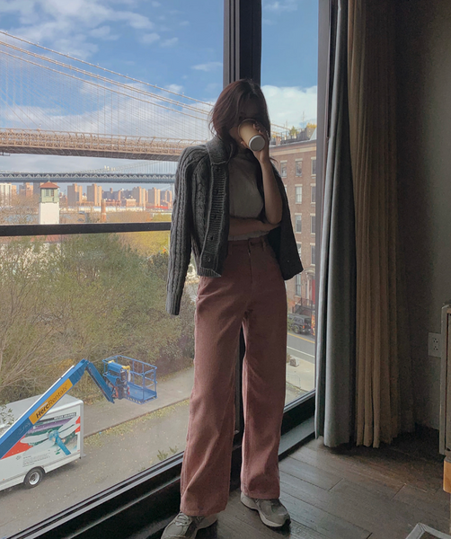 [SLOWAND] # SLOWMADE Today Corduroy Wide Pants (+Long ver)