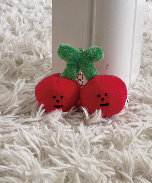 [malling booth] Cherry Face Keyring