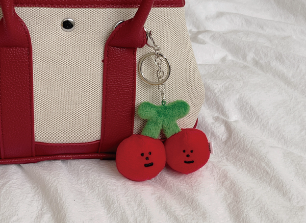 [malling booth] Cherry Face Keyring