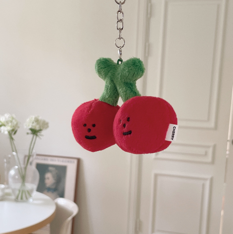 [malling booth] Cherry Face Keyring
