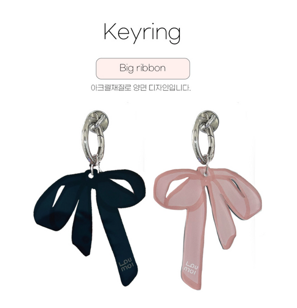 [Loumoi] Loumoi Keyring Tok - Big BP Ribbon  (PRE-ORDER)