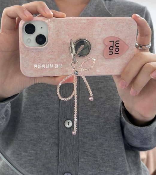 [Loumoi] Loumoi Keyring Tok - Pink Ribbon (PRE-ORDER)