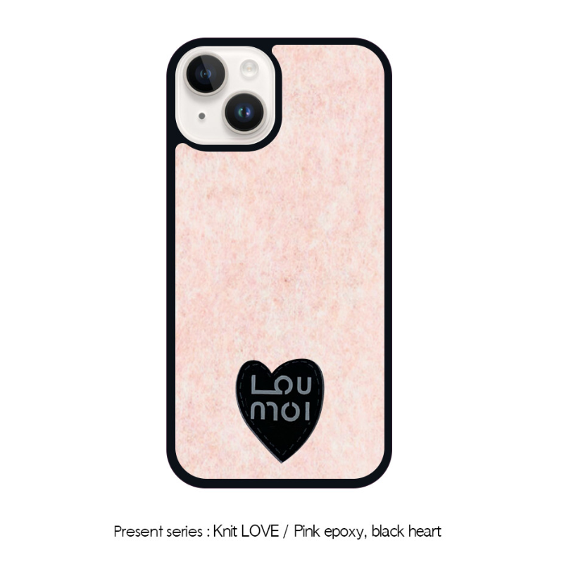[Loumoi] Present series KNIT LOVE / Pink Phone Case