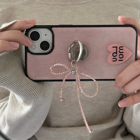 [Loumoi] Present series KNIT LOVE / Pink Phone Case