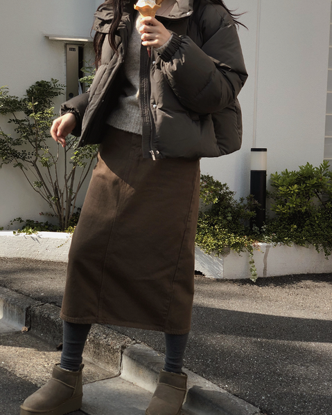 [SLOWAND] # SLOWMADE Winter Napping Long Skirt (PRE-ORDER)