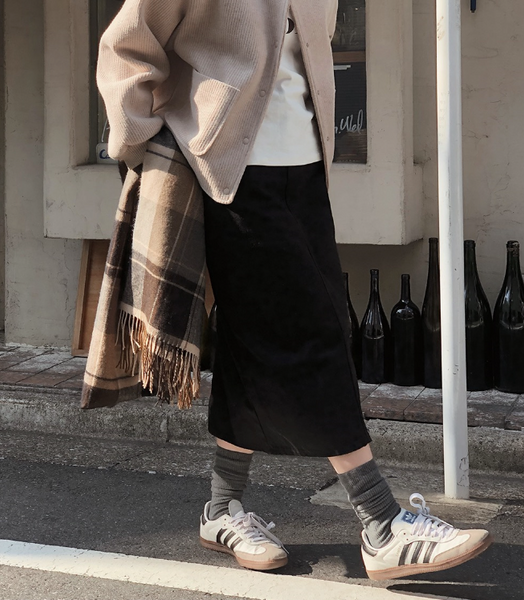 [SLOWAND] # SLOWMADE Winter Napping Long Skirt (PRE-ORDER)