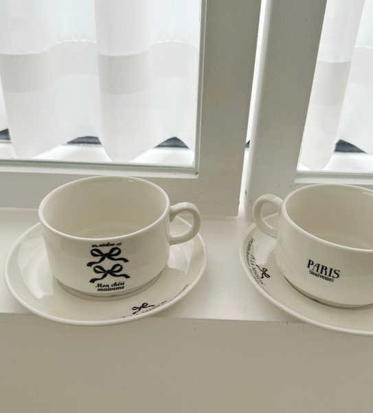 [maive me'] Ribbon Coffee Cup Set 250ml