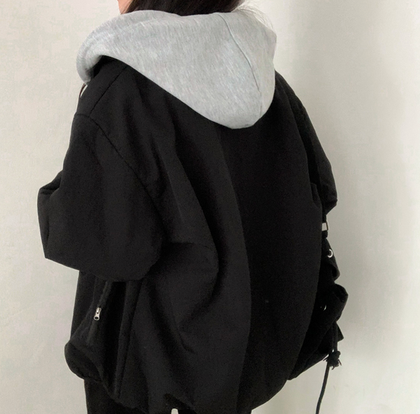 [CREAMCHEESE] Basic Wool Zip-up Jacket