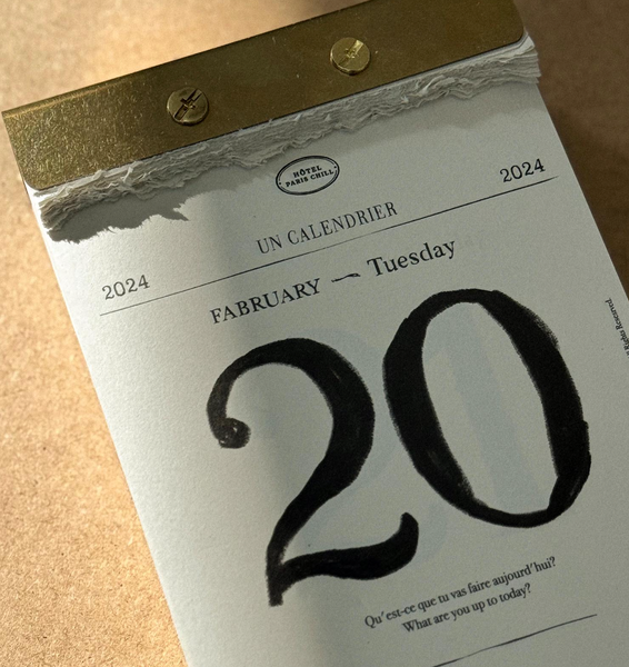 [HOTEL PARIS CHILL] '24 Daily Calendar Pad (PRE-ORDER)