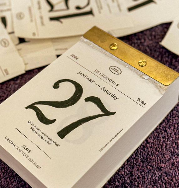 [HOTEL PARIS CHILL] '24 Daily Calendar Pad (PRE-ORDER)