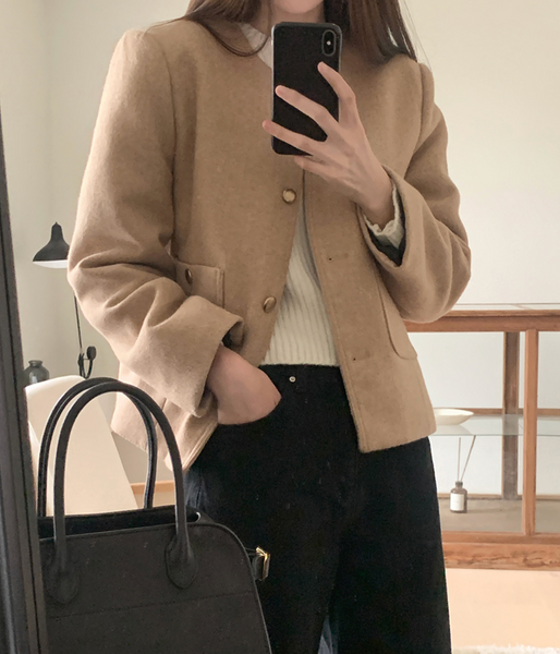 [MERRY AROUND] New Winter Nov Tweed Jacket