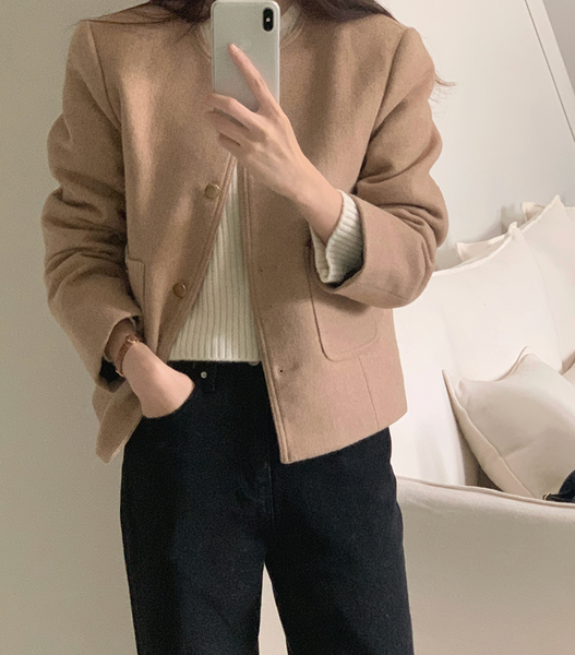 [MERRY AROUND] New Winter Nov Tweed Jacket