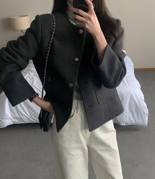 [MERRY AROUND] New Winter Nov Tweed Jacket